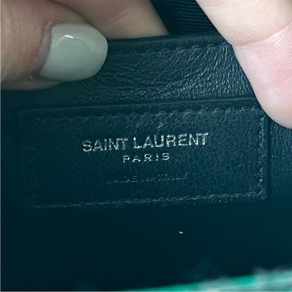 SAINT LAURENT YSL Green Triquilt Envelope Chain So Kate Crossbody Handbag - Picture 15 of 15